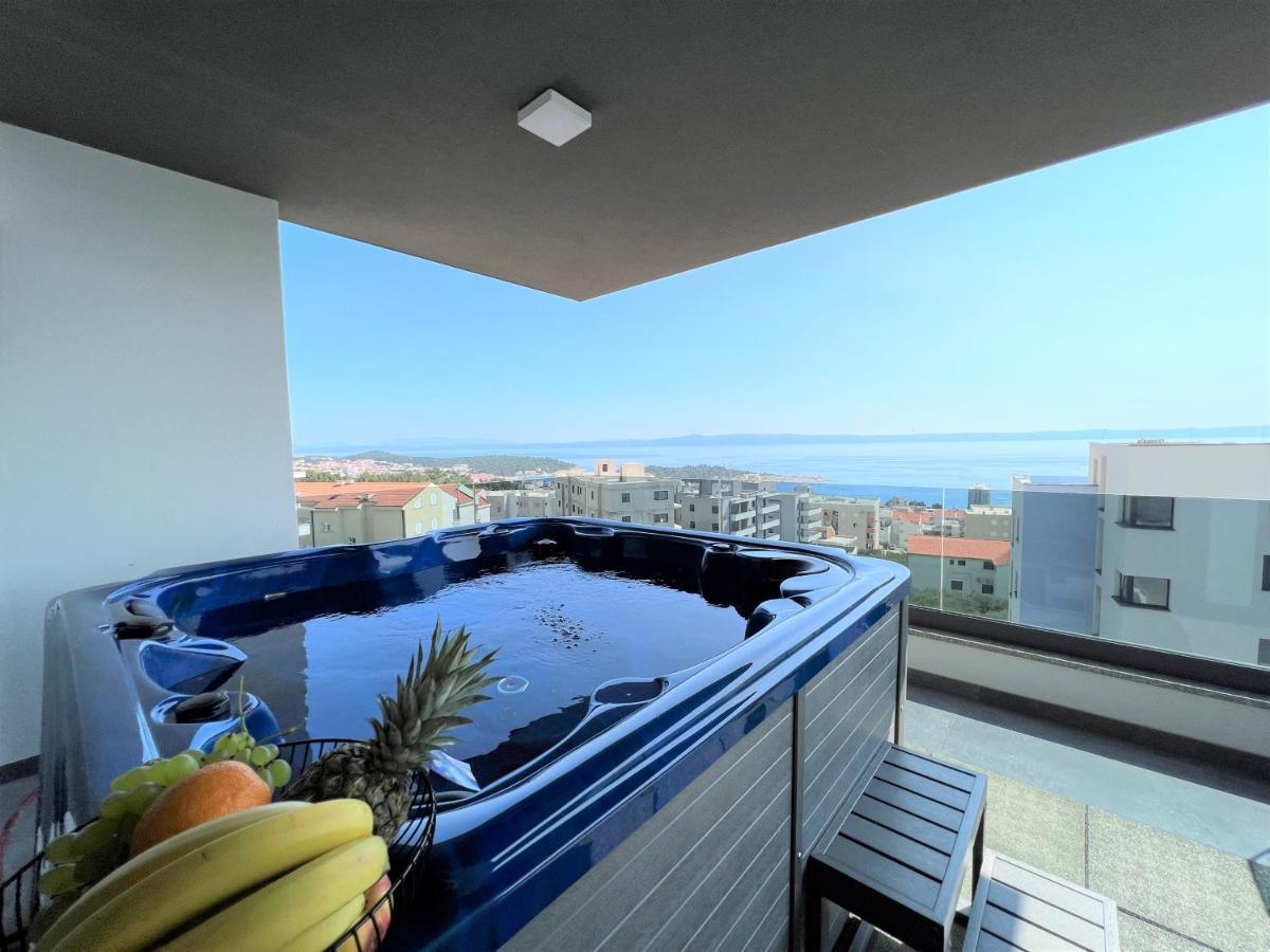 Appartement Lux Penthouse Panoramic View With Jacuzzi à Makarska Extérieur photo