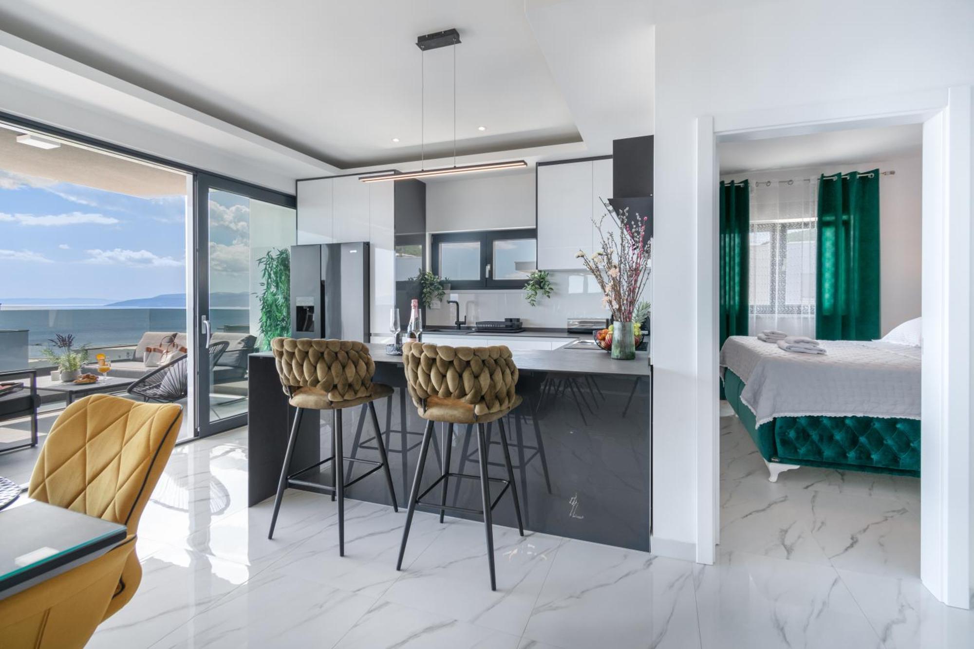Appartement Lux Penthouse Panoramic View With Jacuzzi à Makarska Extérieur photo