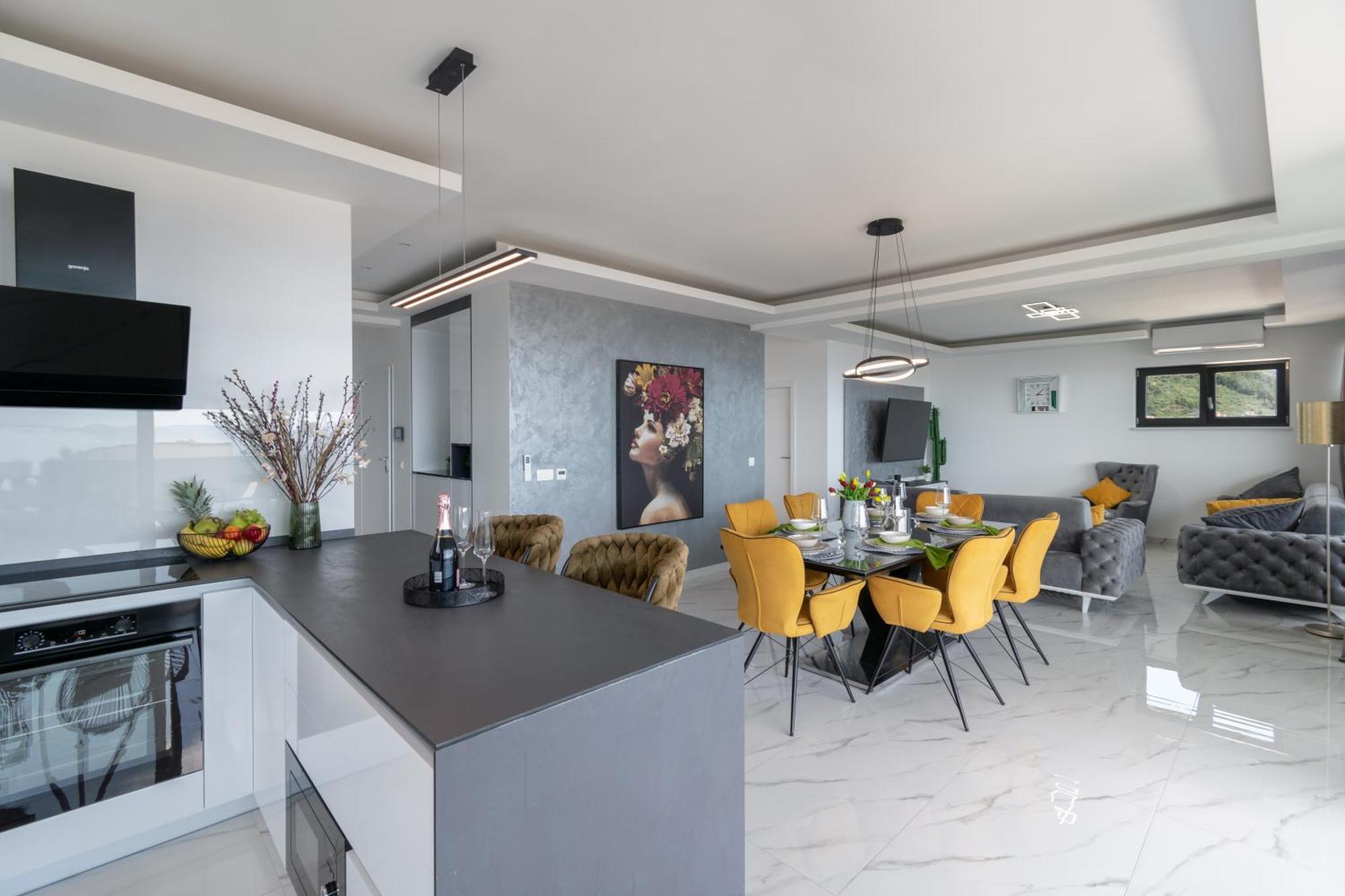 Appartement Lux Penthouse Panoramic View With Jacuzzi à Makarska Extérieur photo