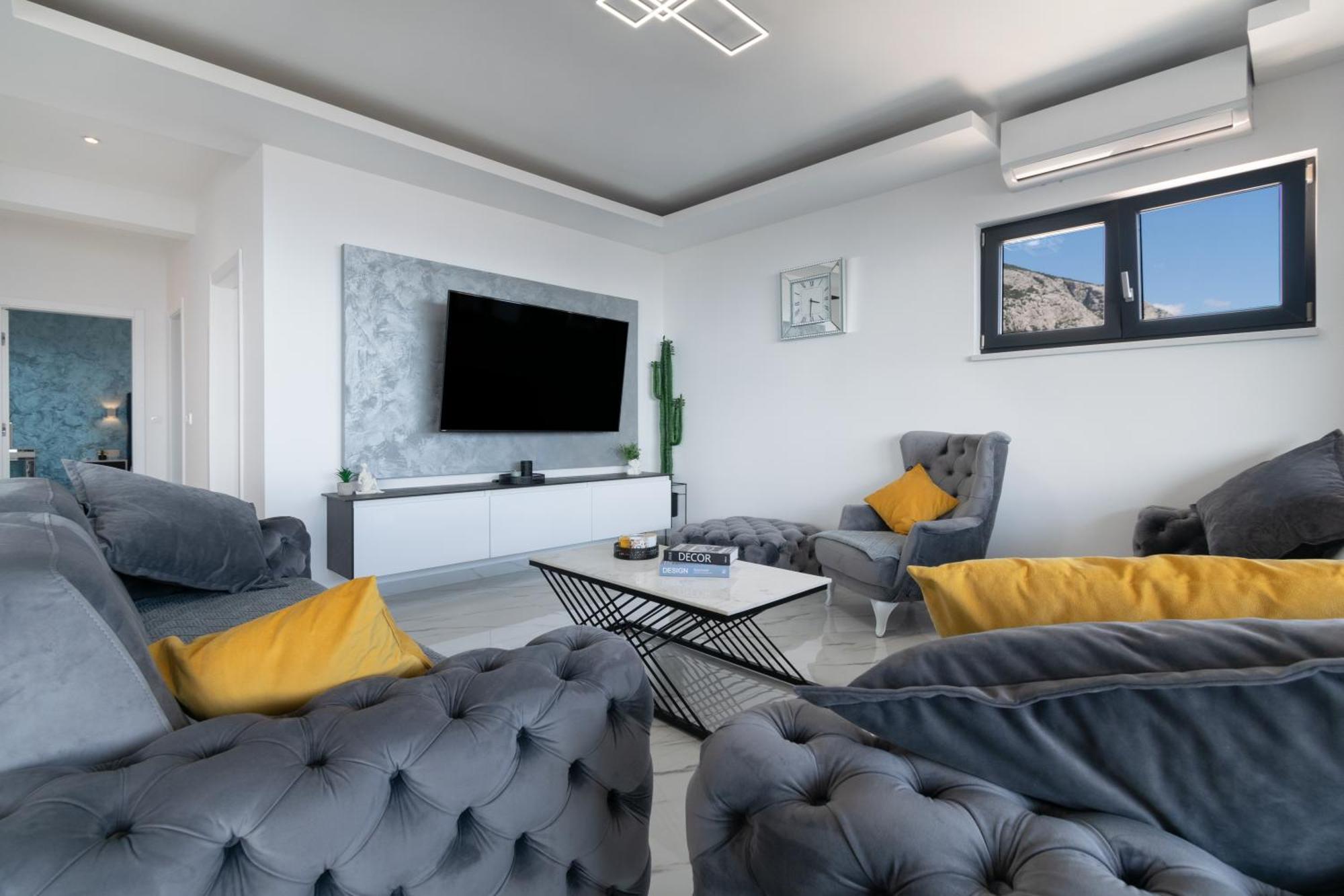 Appartement Lux Penthouse Panoramic View With Jacuzzi à Makarska Extérieur photo