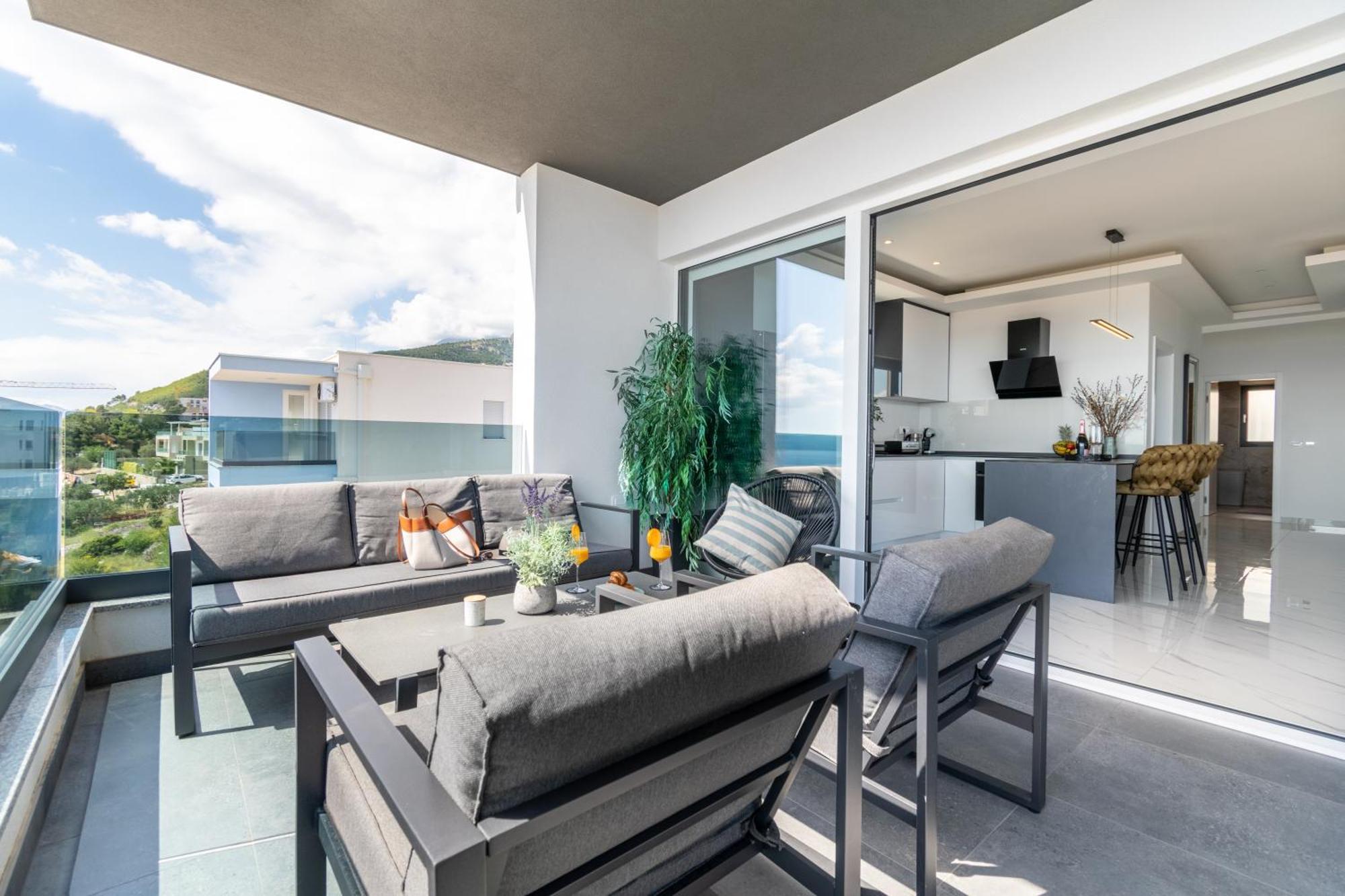 Appartement Lux Penthouse Panoramic View With Jacuzzi à Makarska Extérieur photo